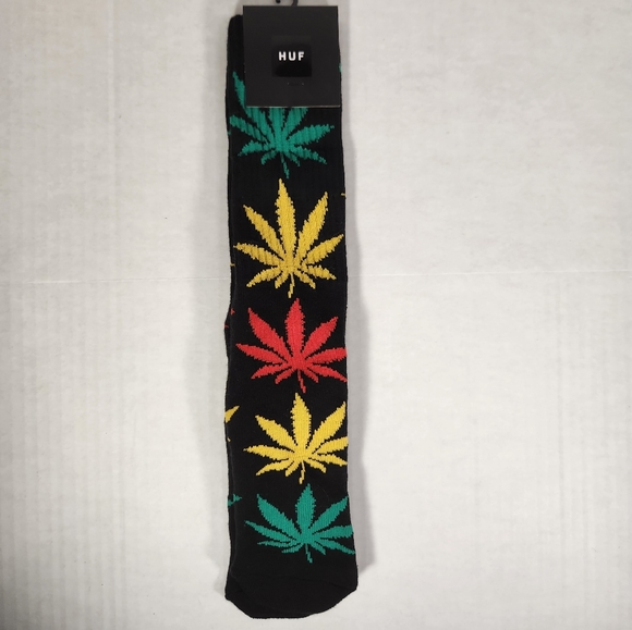 NWT Men's HUF Plantlife Crew Socks - Picture 2 of 9